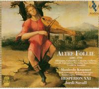 Vincenzo Ruffo Altre Follie 1500 - 1750 (Savall, Hesperion Xxi) (CD)
