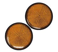 Vinciann Paire de pierres réfléchissantes réfléchissantes rondes diamètre 55 mm avec vis M6 pour scooter moto bibi électrique trottinette