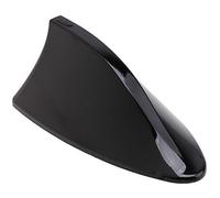 Vinciann Shark Antenne en forme d’aileron de requin, universelle pour toit de voiture, tuning, signal radio FM/AM, noir