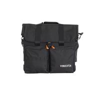Vincita Voyage Atlas Sac pour vélo pliant Brompton - Cadre de transport amovible, housse de pluie et sangles d'épaule - Accessoires de vélo Brompton pour cycliste (noir)