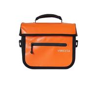 Vincita X-Cooper Sacoche Avant imperméable pour vélo Pliable Brompton avec Fermeture magnétique à Ouverture arrière, intérieur spacieux, poignée supérieure et Doublure de Couleur Claire (Orange)