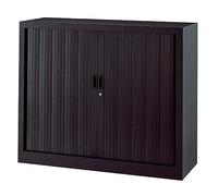 VINCO Armoire Basse à Rideaux monoblocs Généric 100 x 120 cm Anthracite