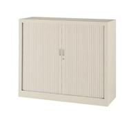 VINCO Armoire Basse à Rideaux monoblocs Généric 100 x 120 cm Beige