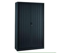 Armoire haute à rideaux monoblocs généric 198 x 120 cm anthracite - anthracite - vinco Anthracite G