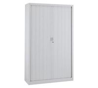 VINCO Armoire Haute à Rideaux monoblocs Généric 198 x 120 cm Gris