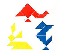 Vinco Set de Tangram magnétique, Multicolore Vinco86250 3 pièces - version anglaise