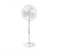 Vinco 70708 Ventilateur sur pied stable avec base ronde blanc et orange 45 W