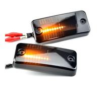 VINCTV Clignotants latéraux dynamiques Clignotant Pour Dynamique À Défilement Pour Rétroviseur Intérieur Indicateur Séquentiel Compatible Avec Peugeot Pour Boxer OEM 41200664(Black)