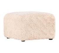 Vind - Pouf en tissu doux Frankie 50 x 50 x 35 cm Beige G