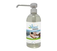 Vindi Désinfectant solution hydroalcoolique - Flacon pompe de 500ml - Fabrication Française - 76% d'alcool - Désinfection des mains et des surfaces - Virucide