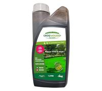 VINDI JARDIN - CROQ'MOUSSE des gazons - Engrais liquide organo-minéral 3 en 1 - Pelouse « sans mousse/+verte/+dense » - bidon 1L - Traitement pour 100m2 - Fabrication Française.