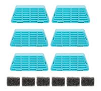 VinDox 2.2L Fontaine pour Chat sans Fil Filtre et 6 filtres à Charbon Actif en résine échangeuse d'ions et 6 filtres en Mousse pour Pompe