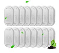 Vindox Filtre de Fontaine pour Chat, 16 pièces Filtre à Charbon et Une éponge en Mousse pour Chat en Acier Inoxydable de 3.2L Fontaines à avec la résine et Charbon Actif