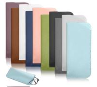 VINEST 10 Pièces Etui Lunettes Souple, Large Gamme de Couleurs Étuis à Lunettes Femme Porte Lunette Polyvalent et Portable Etui Lunette, Étui pour Lunettes et Presbytes pour Hommes et Femmes