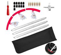 VINEST 3 Pièces Demonte Pneu Moto 30 cm, Demonte Pneu Voiture en Acier, Demonte Pneu Trottinette avec 3 Kit D'outils de Protection Jantes Voiture, Démonte Pneu Moto pour Vélos, Scooters