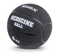 Vinex Médecine-Ball en Caoutchouc - 5 kg - Noir
