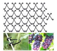 Vineyard Training Clips - Fifty Piece Secure Holder, Flexible Stem Protector, Essential Greenhouse Equipment | Robust Growth Management, Aid for Dragon Fruit Raspberry Grape Gardening