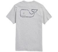 vineyard vines Short-Sleeve Vintage Whale Pocket Tee T-Shirt, Gris chiné, XXL Homme