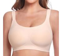 Vinfact Soutien-Gorge Soyeux au Beurre pour Femme sans Armatures sans Couture Soutien-Gorge Anti-Rides avec Extension de Soutien-Gorge supplémentaire Nu S