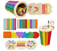 VingaHouse Montessori Jouet d'apprentissage des Couleurs à Partir de 1 an - Jouet Montessori pour 1 2 3 Ans - Jouet éducatif pour Bébé à Partir de 12 Mois - Cadeau pour Enfants - Original