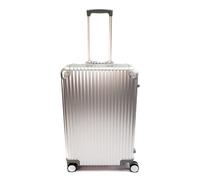VinGardeValise® VinAluminum Valise de voyage pour vin - Bagage en aluminium pour 12 bouteilles avec serrure TSA, inserts en mousse résistante aux chocs, roues rotatives, coque rigide, approuvée par