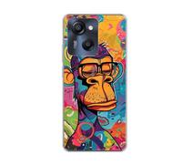 vingarshern Coque Compatible avec Blackview OSCAL Modern 8,Housse en Silicone Transparent Souple Ultra Fine Légère,Antichoc et Antrayures avec Design Motivé - Orang-outan