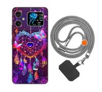 vingarshern Coque Compatible avec CUBOT A20 Antichoc Silicone Bumper Case Étui de Protection Housse Coque avec Motif,Souple Coque avec Cordon Detachable,Dream Catcher