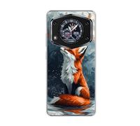 vingarshern Coque Compatible avec CUBOT A30,Housse en Silicone Transparent Souple Ultra Fine Légère,Antichoc et Antrayures avec Design Motivé - Renard