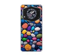 vingarshern Coque Compatible avec CUBOT A30,Housse en Silicone Transparent Souple Ultra Fine Légère,Antichoc et Antrayures avec Design Motivé - Pierres colorées