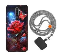 vingarshern Coque Compatible avec Oppo A9 2020 Antichoc Silicone,Étui de Protection Souple avec Motifs,Housse Protection avec Cordon Detachable,Motif*09