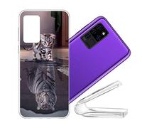 vingarshern Coque Compatible avec Oukitel C21 / Oukitel C21 Pro Housse Cover Anti Choc Protection,Ultra Fine Bumper Case Étui Coque en Silicone Souple Back Couverture,Chat-05