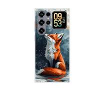 vingarshern Coque Compatible avec Oukitel C62 / C62 Pro,Housse en Silicone Transparent Souple Ultra Fine Légère,Antichoc et Antrayures avec Design Motivé - Renard