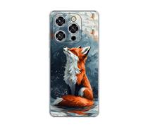 vingarshern Coque Compatible avec Oukitel WP52 5G,Housse en Silicone Transparent Souple Ultra Fine Légère,Antichoc et Antrayures avec Design Motivé - Renard