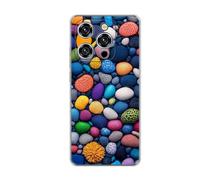 vingarshern Coque Compatible avec Oukitel WP52 5G,Housse en Silicone Transparent Souple Ultra Fine Légère,Antichoc et Antrayures avec Design Motivé - Pierres colorées