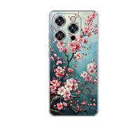 vingarshern Coque Compatible avec Oukitel WP52 5G,Housse en Silicone Transparent Souple Ultra Fine Légère,Antichoc et Antrayures avec Design Motivé - Fleurs de Prunier