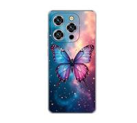 vingarshern Coque Compatible avec Oukitel WP52 5G,Housse en Silicone Transparent Souple Ultra Fine Légère,Antichoc et Antrayures avec Design Motivé - Papillon