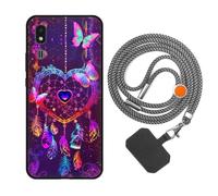 vingarshern Coque Compatible avec Samsung Galaxy A2 Core Antichoc Silicone Bumper Case Étui de Protection Housse Coque avec Motif,Souple Coque avec Cordon Detachable,Dream Catcher