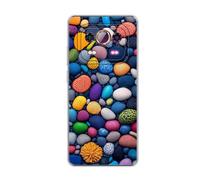 vingarshern Coque Compatible avec Ulefone Armor 25T Pro 5G,Housse en Silicone Transparent Souple Ultra Fine Légère,Antichoc et Antrayures avec Design Motivé - Pierres colorées