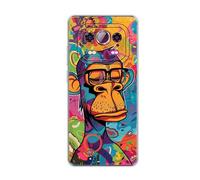 vingarshern Coque Compatible avec Ulefone Armor 25T Pro 5G,Housse en Silicone Transparent Souple Ultra Fine Légère,Antichoc et Antrayures avec Design Motivé - Orang-outan