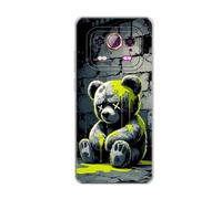 vingarshern Coque Compatible avec Ulefone Armor 25T Pro 5G,Housse en Silicone Transparent Souple Ultra Fine Légère,Antichoc et Antrayures avec Design Motivé - Ours Triste