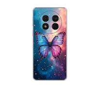 vingarshern Coque Compatible avec Ulefone Note 15,Housse en Silicone Transparent Souple Ultra Fine Légère,Antichoc et Antrayures avec Design Motivé - Papillon