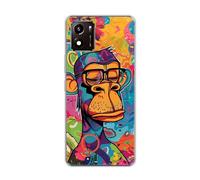 vingarshern Coque Compatible avec Vivo Y01,Housse en Silicone Transparent Souple Ultra Fine Légère,Antichoc et Antrayures avec Design Motivé - Orang-outan