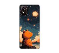 vingarshern Coque Compatible avec Vivo Y01,Housse en Silicone Transparent Souple Ultra Fine Légère,Antichoc et Antrayures avec Design Motivé - Petit Ours