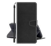 vingarshern Coque Motorola Moto Z2 Force Edition Étui Cuir PU Couverture Pochette,Flip Cover Fonction Stand Fermeture Magnétique Portefeuille Housse Moto Z2 Force Coque Cuir avec Carte Slots(Noir)
