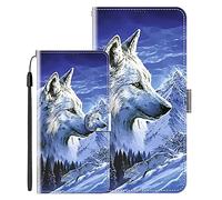 vingarshern Coque pour Huawei Y6s Étuis à Rabat Cuir PU Couverture,Flip Fermeture Magnétique Portefeuille Pochette Housse Huawei Y6s Coque Cuir Protection,Motif-Loup 1