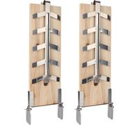 VINGO 2X Planche à fumer Planche en bois de cèdre avec support stable en acier inoxydable pour brasero & barbecue