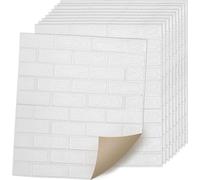 VINGO 3D Papier peint Mur 10 pcs autocollant - 77x70cm aspect brique Papier peint moderne imperméable Stickers muraux pour salon, chambre à coucher