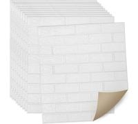 VINGO 3D Papier peint Panneaux muraux Stickers muraux 10 pcs. brique autocollant étanche 77x70cm