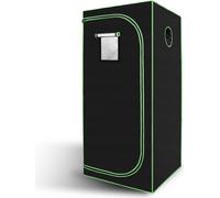 VINGO Growbox fenêtre d'observation serre tente de culture intérieure tente pour plantes 80*80*180CM