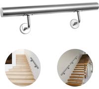 VINGO main courante inox 110 cm main courante murale mur garde-corps escalier barre parapet poignée main courante escalier rampe ronde